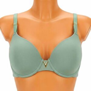 Victoria's Secret Aqua T-Shirt Bra 36DDD Perfect Coverage Underwire Lined Padded